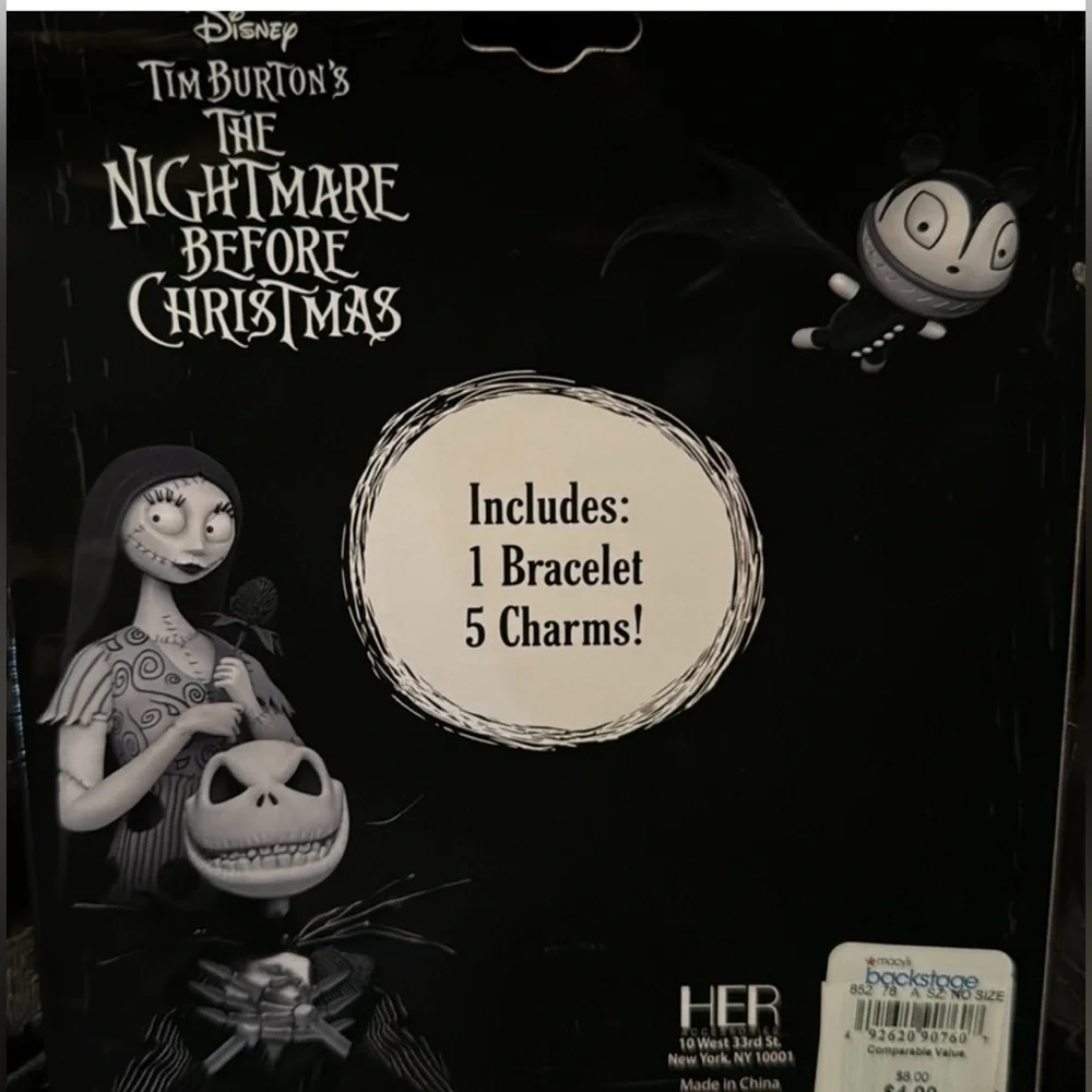 Disney's nightmare before Christmas mix and match charm bracelet